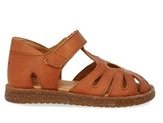 Angulus sandal cognac med hjerte og korksål